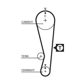 Achetez des Courroie de distribution GATES 5318XS à prix pour 24,66 €
