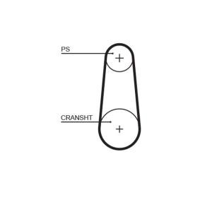Achetez des Courroie de distribution GATES 5383XS à prix pour 27,10 €