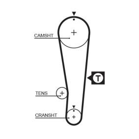 Achetez des Courroie de distribution GATES 5393XS à prix pour 18,12 €