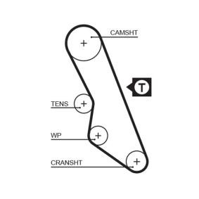 Achetez des Courroie de distribution GATES 5413XS à prix pour 26,43 €