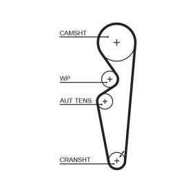Achetez des Courroie de distribution GATES 5431XS à prix pour 21,05 €