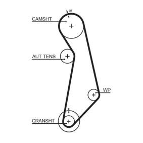 Achetez des Courroie de distribution GATES 5489XS à prix pour 23,60 €