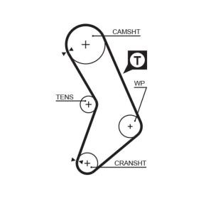 Achetez des Courroie de distribution GATES 5545XS à prix pour 15,64 €