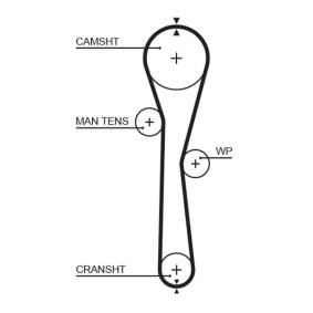 Achetez des Courroie de distribution GATES 5577XS à prix pour 22,72 €