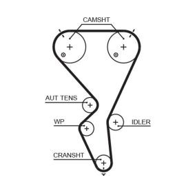 Achetez des Courroie de distribution GATES 5615XS à prix pour 37,55 €