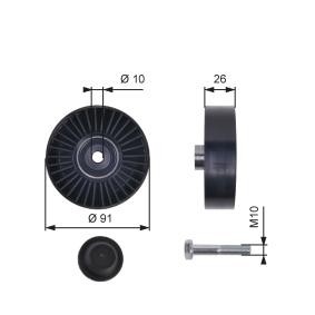 Achetez des Galet enrouleur de courroie d'accessoire GATES T36001 à prix pour 33,09 €