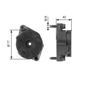 Compre Rolo tensor, correia trapezoidal estriada da GATES T38345 a um preço baixo por 49,47 €