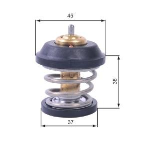 SKODA Kühlwasserthermostat von GATES