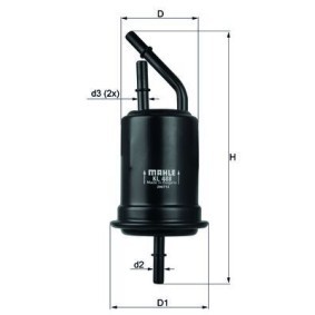 Köp Bränslefilter av MAHLE ORIGINAL KL 488 till det låga priset 255,49 kr