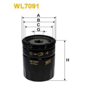 Achetez des Filtre à huile WIX FILTERS WL7091 à prix pour 23,12 €