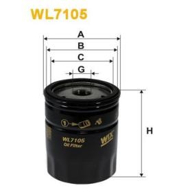 Achetez des Filtre à huile WIX FILTERS WL7105 à prix pour 46,70 €