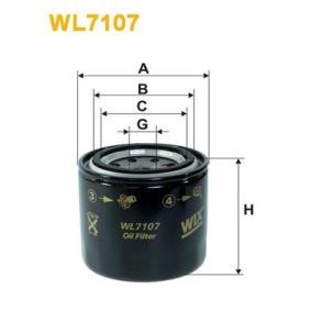 Compre Filtro de óleo da WIX FILTERS WL7107 a um preço baixo por 7,36 €