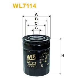 Achetez des Filtre à huile WIX FILTERS WL7114 à prix pour 45,97 €