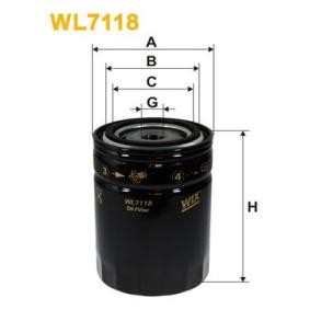 Køb Oliefilter af WIX FILTERS WL7118 til den lave pris 57,64 DKK