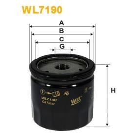 Kjøp Oljefilter av WIX FILTERS WL7190 til den lave prisen 94,72 NOK