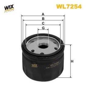 Compre Filtro de óleo da WIX FILTERS WL7254 a um preço baixo por 7,02 €