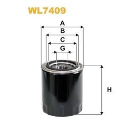 Köp Oljefilter av WIX FILTERS WL7409 till det låga priset 246,66 kr