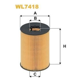 Achetez des Filtre à huile WIX FILTERS WL7418 à prix pour 44,60 €