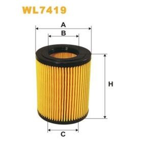 Achetez des Filtre à huile WIX FILTERS WL7419 à prix pour 41,38 €