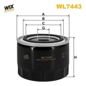 Köp Oljefilter av WIX FILTERS WL7443 till det låga priset 276,71 kr