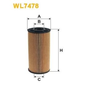 Achetez des Filtre à huile WIX FILTERS WL7478 à prix pour 25,94 €
