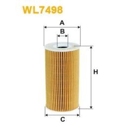 Achetez des Filtre à huile WIX FILTERS WL7498 à prix pour 66,36 €