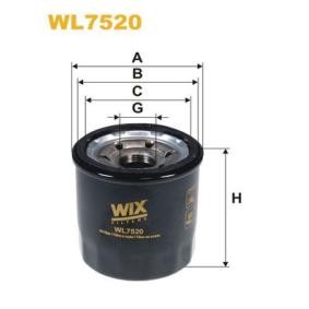 Köp Oljefilter av WIX FILTERS WL7520 till det låga priset 115,07 kr