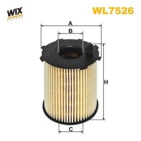 Achetez des Filtre à huile WIX FILTERS WL7526 à prix pour 26,46 €