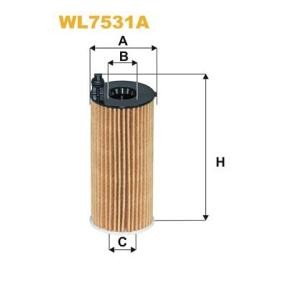 Achetez des Filtre à huile WIX FILTERS WL7531A à prix pour 34,76 €
