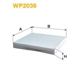 Compre Filtro, ar do habitáculo da WIX FILTERS WP2038 a um preço baixo por 24,17 €