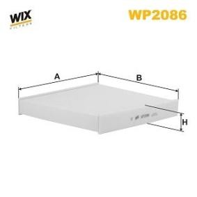 Compre Filtro, ar do habitáculo da WIX FILTERS WP2086 a um preço baixo por 18,64 €
