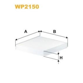 Köp Kupéfilter av WIX FILTERS WP2150 till det låga priset 182,24 kr
