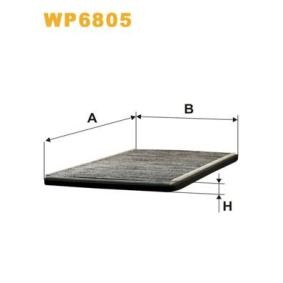 Achetez des Filtre d'habitacle WIX FILTERS WP6805 à prix pour 44,72 €