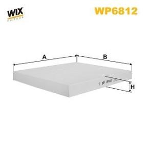 Compre Filtro, ar do habitáculo da WIX FILTERS WP6812 a um preço baixo por 16,83 €