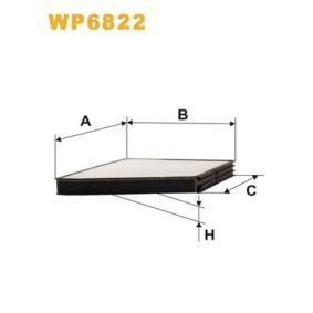Compre Filtro, ar do habitáculo da WIX FILTERS WP6822 a um preço baixo por 23,35 €