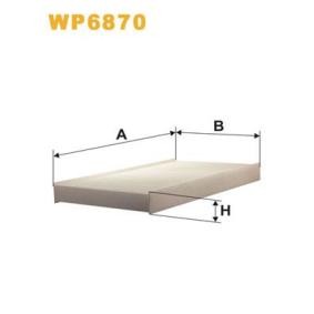 Compre Filtro, ar do habitáculo da WIX FILTERS WP6870 a um preço baixo por 11,52 €