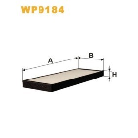 Köp Kupéfilter av WIX FILTERS WP6876 till det låga priset 195,66 kr