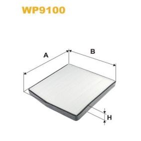 Achetez des Filtre d'habitacle WIX FILTERS WP9100 à prix pour 31,44 €