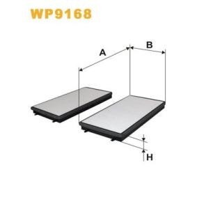 Osta Suodatin, sisäilma WIX FILTERS:llä WP9168 edullisesti hintaan 50,42 €