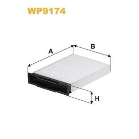 Achetez des Filtre d'habitacle WIX FILTERS WP9174 à prix pour 27,56 €