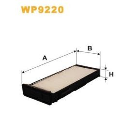 Köp Kupéfilter av WIX FILTERS WP9220 till det låga priset 331,33 kr