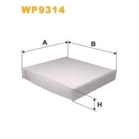 Compre Filtro, ar do habitáculo da WIX FILTERS WP9314 a um preço baixo por 20,48 €