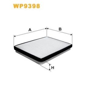 Osta Suodatin, sisäilma WIX FILTERS:llä WP9398 edullisesti hintaan 15,68 €