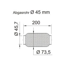 Flexrohr, Abgasanlage OR-236ERNS