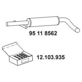 Köp Främre ljuddämpare av VEGAZ VS-291EBER till det låga priset 1213,57 kr