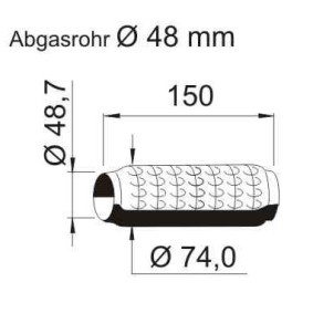 Flexrohr, Abgasanlage UFR-626