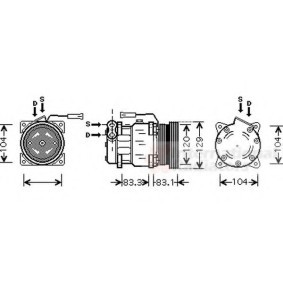 Acquista Compressore aria condizionata da VAN WEZEL 0100K093 a buon mercato per soli 858,68 €