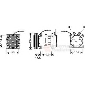 Acquista Compressore aria condizionata da VAN WEZEL 0100K104 a buon mercato per soli 647,99 €