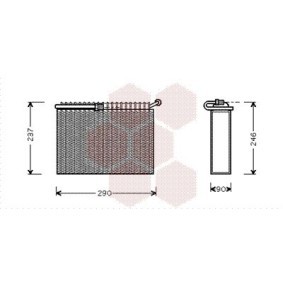 Verdampfer, Klimaanlage 0100V022