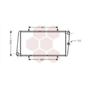 Achetez des Radiateur du moteur VAN WEZEL 02002025 à prix pour 302,05 €